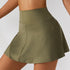 Women's Athletic Safety Skort Tennis Skirt Short Skirt