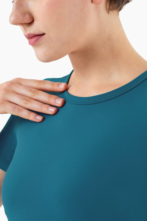 Women's Athletic Short Sleeve Yoga Slim Quick Dry T-Shirt