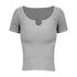 Women's Athletic Short Sleeve Yoga Stretchy T-Shirt