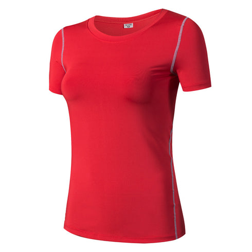 Quick Dry Women's Running Fitness Short Sleeve T-shirt Tops