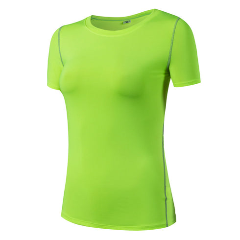 Quick Dry Women's Running Fitness Short Sleeve T-shirt Tops