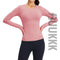 Women's Athletic Skinny Round Neck Breathable Sweatshirts