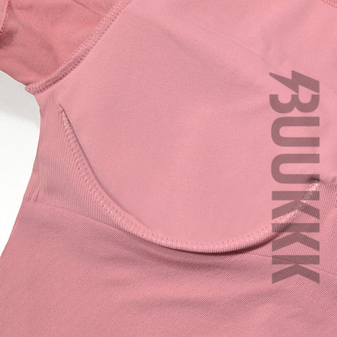 Women's Athletic Skinny Yoga Sexy Crop V-Neck T-Shirt