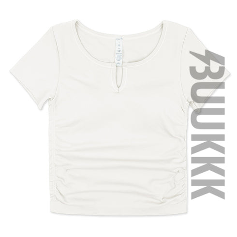 Women's Athletic Skinny Yoga T-Shirt with Bra Pads