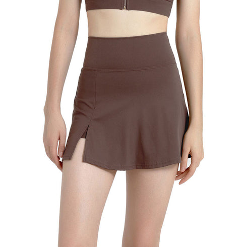 Women's Athletic Skort Tennis Skirt Short Skirt with Slit