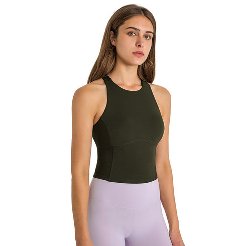 Women's Athletic Sports Bras Padded Criss-Cross Yoga Tank