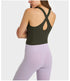 Women's Athletic Sports Bras Padded Criss-Cross Yoga Tank