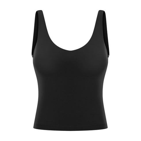 Women's Athletic V-neck Naked feeling Slim Yoga Tank