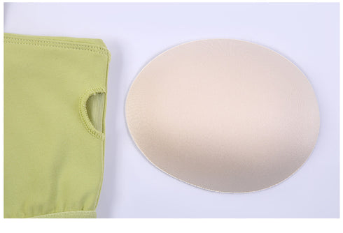 Women's Athletic Yoga Crop Spaghetti Strap Tank with Bra Pads