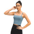 Women's Athletic Yoga Crop Spaghetti Strap Tank with Bra Pads