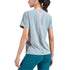 Women's Athletic Yoga Short Sleeve Mesh Splicing T-Shirt