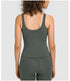 Women's Athletic Yoga V-neck Stretchy Tank with Bra Pads