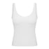 Women's Athletic Yoga V-neck Stretchy Tank with Bra Pads