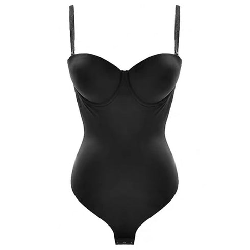 Women's Backless Skinny Bodysuits Adjustable Straps Shapewear