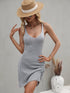 Women's Beach Sexy Bikini Halter Sleeveless Knit Dress