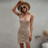 Women's Beach Sexy Bikini Halter Sleeveless Knit Dress