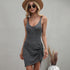 Women's Beach Sexy Bikini Halter Sleeveless Knit Dress