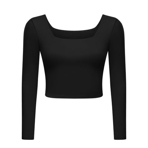 Women's Bodybuilding Sport Stretchy Sweatshirts with Bra Pads
