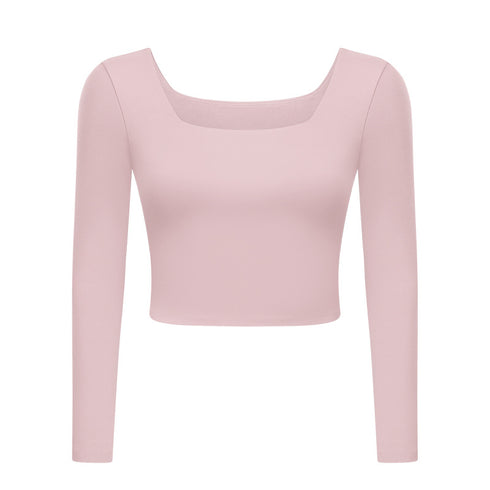 Women's Bodybuilding Sport Stretchy Sweatshirts with Bra Pads