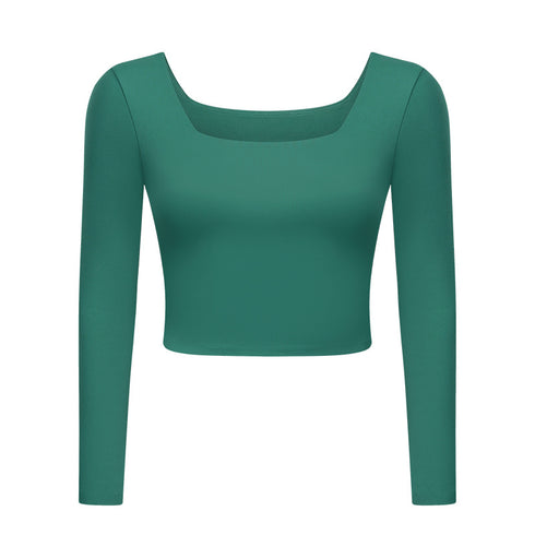 Women's Bodybuilding Sport Stretchy Sweatshirts with Bra Pads