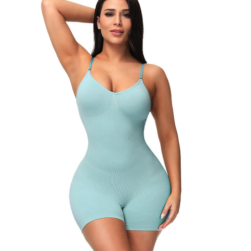 Women’s Bodysuit Scoop Neck Tank Tops Seamless Full Body Shaper
