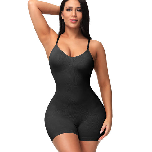 Women’s Bodysuit Scoop Neck Tank Tops Seamless Full Body Shaper