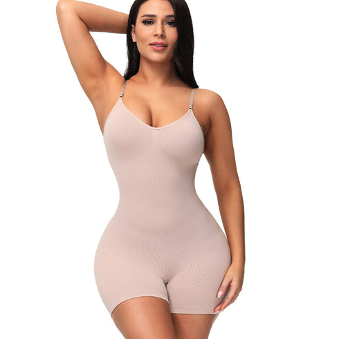 Women’s Bodysuit Scoop Neck Tank Tops Seamless Full Body Shaper