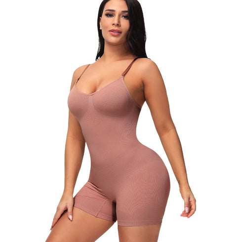 Women’s Bodysuit Scoop Neck Tank Tops Seamless Full Body Shaper