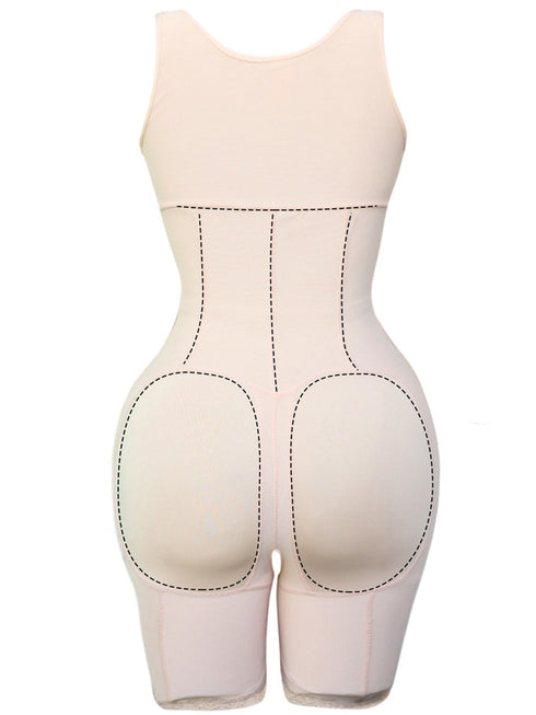 Women's Plus Size Bodysuit Thigh Slimmer Full Body Shapewear