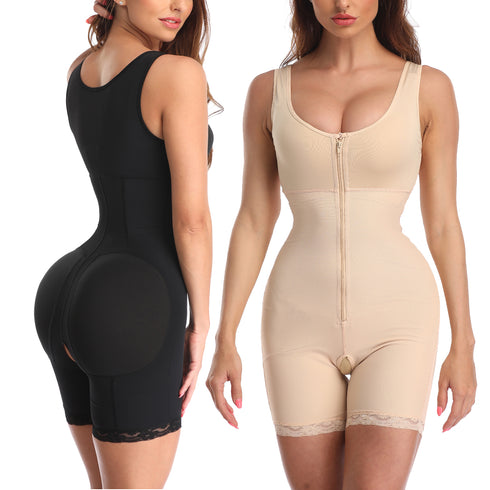 Women's Plus Size Bodysuit Thigh Slimmer Full Body Shapewear