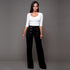 Women's Bootcut High Waist Wide Straight Leg Pants