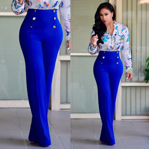 Women's Bootcut High Waist Wide Straight Leg Pants