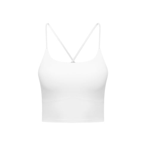 Women's Bra Pads Yoga Fitness Stylish Simple Crop Tank