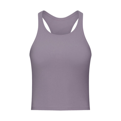 Women's Breathable Athletic Yoga Skinny Tank with Bra Pads