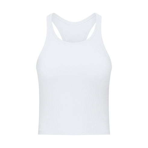 Women's Breathable Athletic Yoga Skinny Tank with Bra Pads