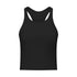Women's Breathable Athletic Yoga Skinny Tank with Bra Pads