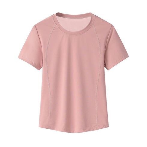 Women's Breathable Casual Loose Short Sleeve Yoga T-Shirt