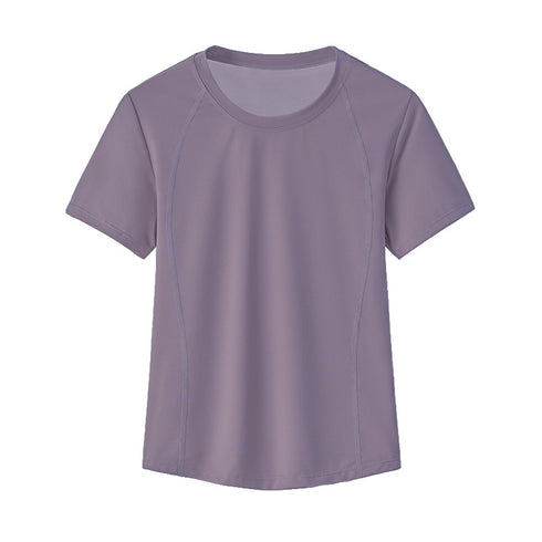 Women's Breathable Casual Loose Short Sleeve Yoga T-Shirt
