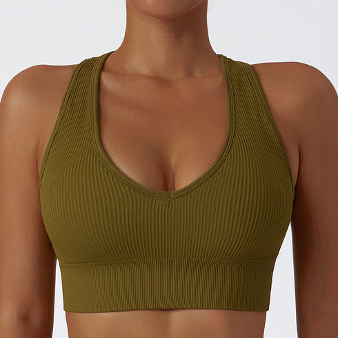 Women's Breathable Exercise Running Fitness Bra Tank
