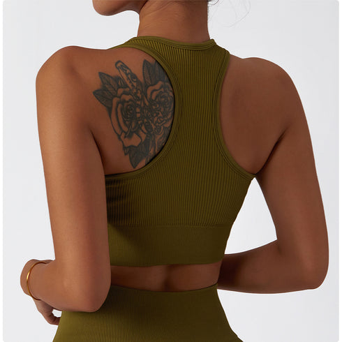 Women's Breathable Exercise Running Fitness Bra Tank