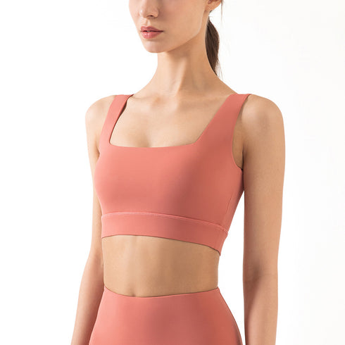 Women's Breathable Fitness Sport Square-cut Collar Bras