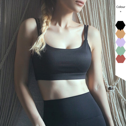 Women's Breathable Fitness Yoga Sports Spaghetti Strap Bra