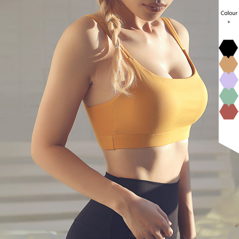 Women's Breathable Fitness Yoga Sports Spaghetti Strap Bra