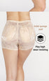 Women's Breathable Lightweight Panties Hip Pads Lace Boxer Shorts
