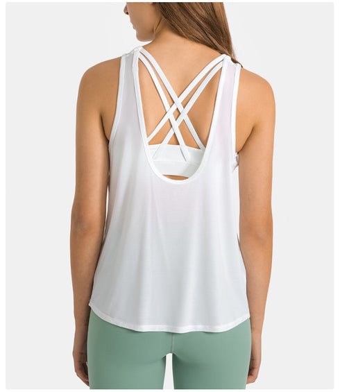 Women's Breathable Loose Quick Dry Athletic Yoga Tank