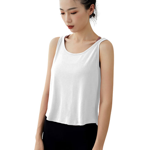 Women's Breathable Loose Yoga Fitness U Neck Tank
