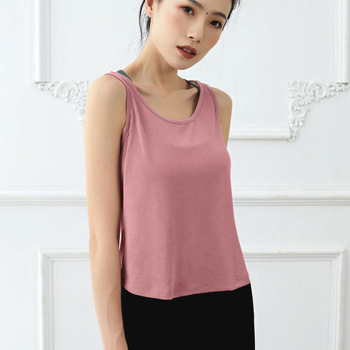 Women's Breathable Loose Yoga Fitness U Neck Tank