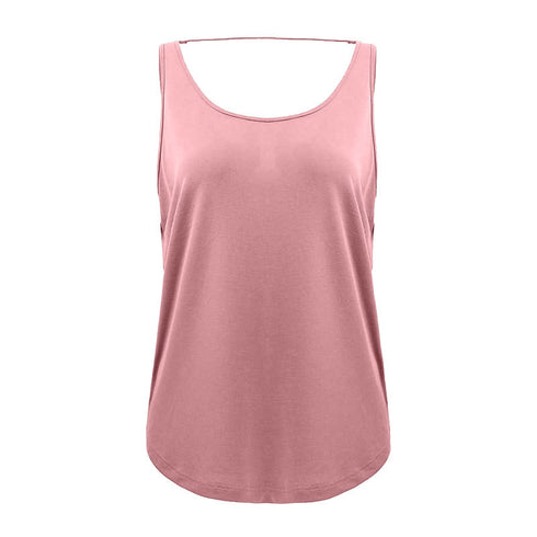 Women's Breathable Loose Yoga Fitness U Neck Tank