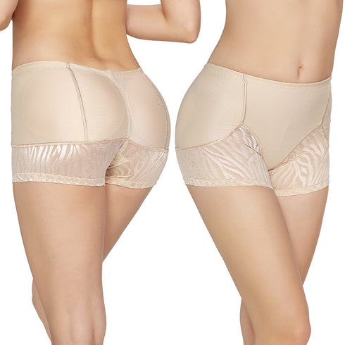 Women's Breathable Low Waisted Hip Pads Boxer Shorts