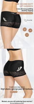 Women's Breathable Low Waisted Hip Pads Boxer Shorts